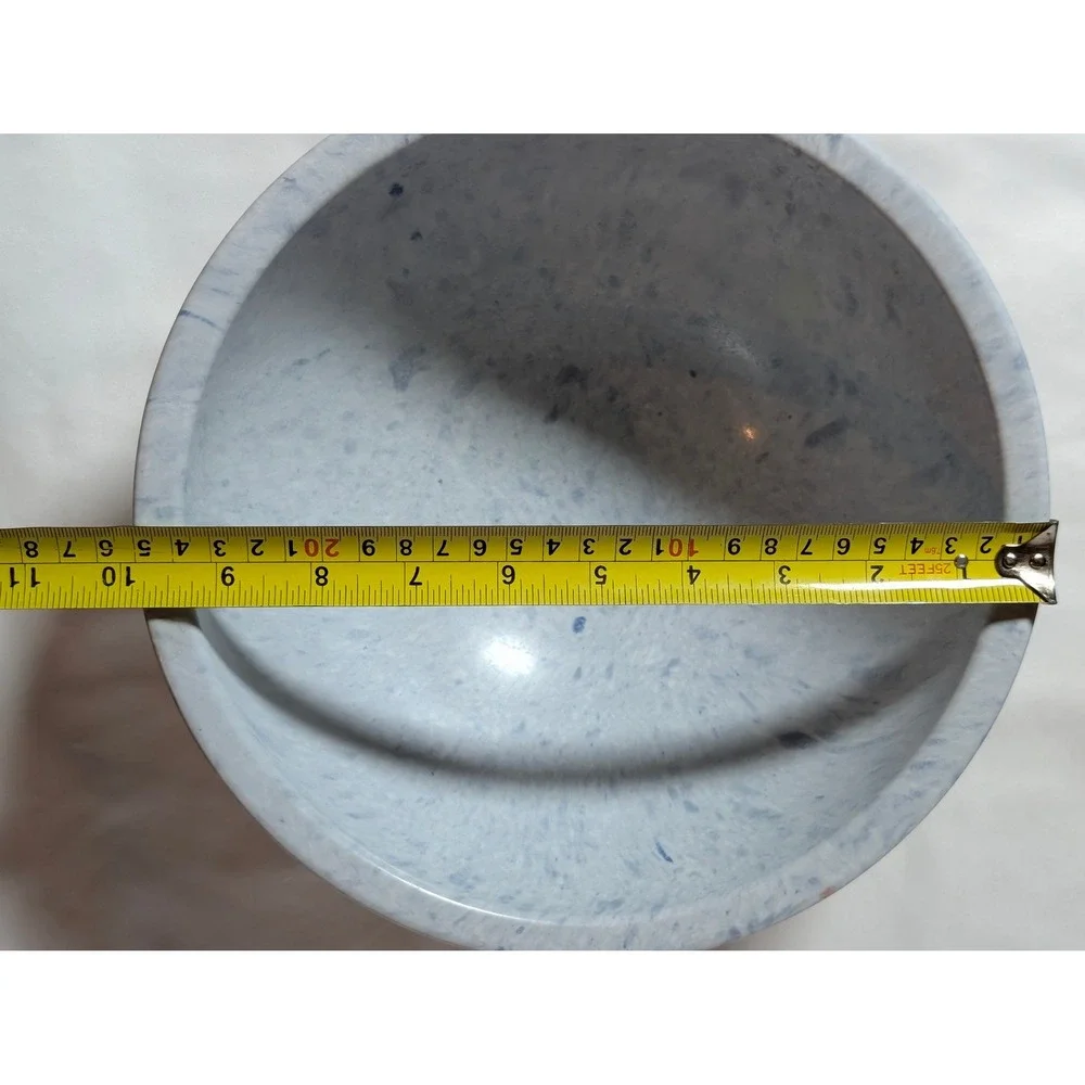 Vintage Melmac Melamine Light Blue & White Speckled Confetti Mixing Bowl 10